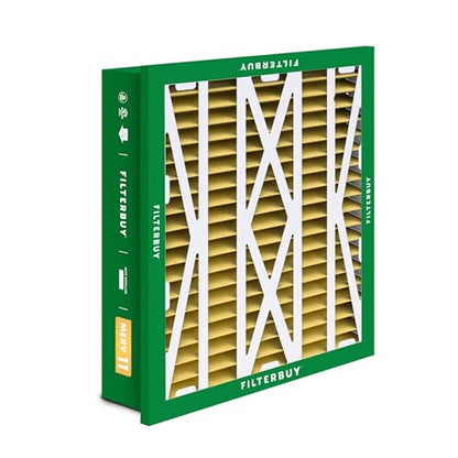 Filterbuy 20x20x5 Air Filter MERV 11 Pet & Allergy Defense (4-Pack) - style: 20x20x5 (Actual: 18.38 x 18.38 x 3.69)