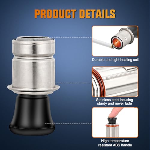Nilight 12V Cigarette Lighter Car Replacement Socket with Terminals Wires Built-in Fuse auto Cigarette Lighter Adapter Push Button car Accessory Replacement Plug for Car Truck RV ATV UTV Marine Boat - color: 1 Pack