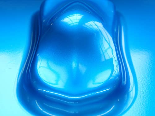 Rwraps Gloss Metallic Vinyl Car Wrap Film Sheet Roll with Air Release - color: Gloss Metallic Bright Blue, size: 5ft x 1ft