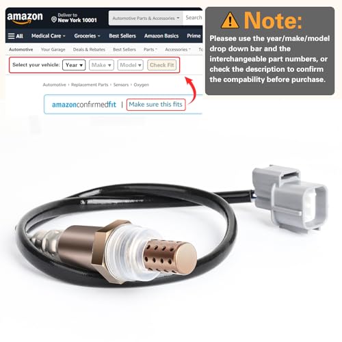 Nifeida 234-4726 234-4097 Oxygen Sensor (Set of 2) Heated Downstream/Upstream O2 Sensor Compatiable with Acura TL 1995-1998 TL L5-2.5L - size: 234-4368