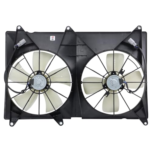 TRQ Radiator Dual Cooling Fan Assembly - style: RFA73770