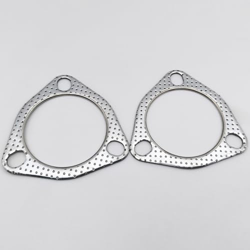 2.5 Inch Exhaust Gasket 3-Bolt 63.5mm Flange High Temperature Graphite - size: 2.5 in