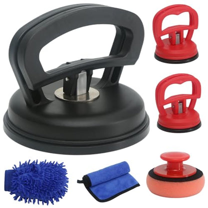 Car Dent Puller Paintless Dent Removal Kit Suction Cup Dent Remover Tool for Car, Black Auto Body Repair Tools Handheld Puller - color: Black