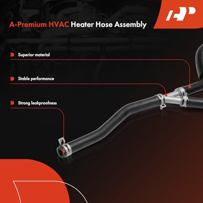 A-Premium Supply and Return HVAC Heater Hose Assembly