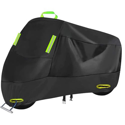 Motorcycle Cover All Season, Outdoor Storage Moped Covers, All-Weather Universal Waterproof Scooter Cover Fits up to 86.6" Motorcycles Vehicle - size: 86.6"