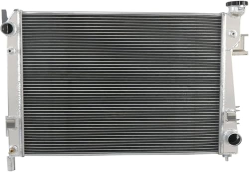 ALLOYWORKS 4 Row Aluminum Radiator For 2004-2009 Dodge Ram 1500 Ram 2500 Ram 3500 5.7L Hemi V8 Crossflow Radiator, Direct Replacement