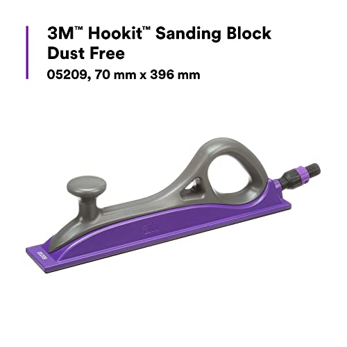 3M Hookit Dust Free Sanding Block, 05209, 70 mm x 396 mm - size: 70MM x 396MM