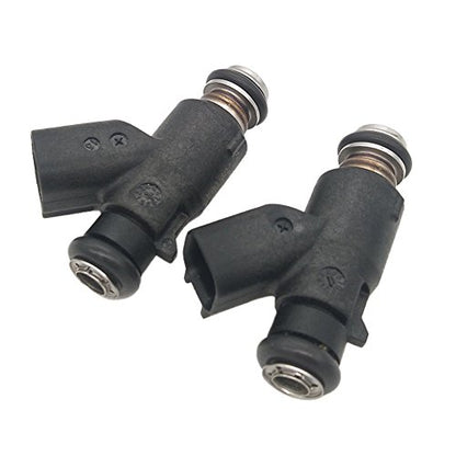 27709-06A 2pcs Set Fuel Injector 6 Holes Replacement for 2006-2015 Harley Davidson Motorcycle 25 Degree 27625-06 R2025DEG