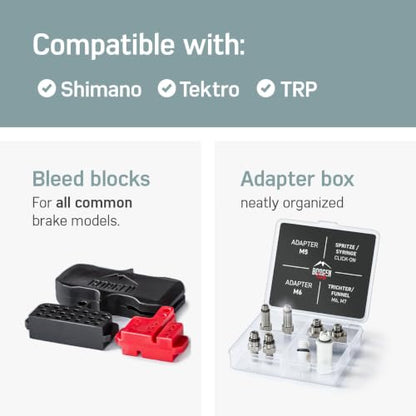 Borgen Brake Bleeding Kit PRO - for Shimano, Tektro & TRP Disc Brakes