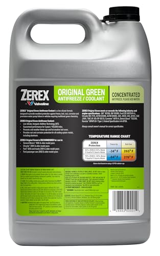 Zerex Original Green Low Silicate Concentrate Antifreeze/Coolant 1 GA, Case of 6