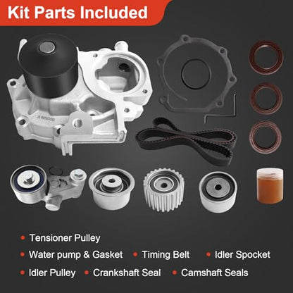 Timing Belt Kit with Water Pump Compatible with 2.5L Subaru - size: ZSD-002