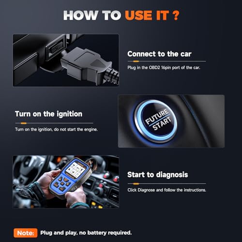 AUTOPHIX OM126P+ OBD2 Scanner for Check Engine Light & Live Data - color: Blue
