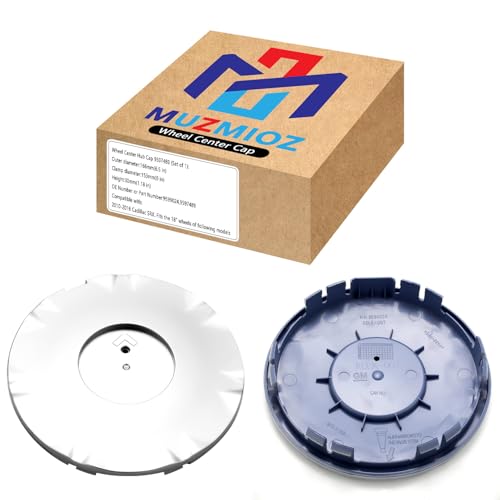 Wheel Center Hub Cap 9597489 (Set of 1), 6 1/2 Inch Diameter Center Cover Hubcap Compatible with Cadillac SRX 2010-2016 18" Wheels Replace # 9599024 9597489 - color: Set of 1, size: 9597489