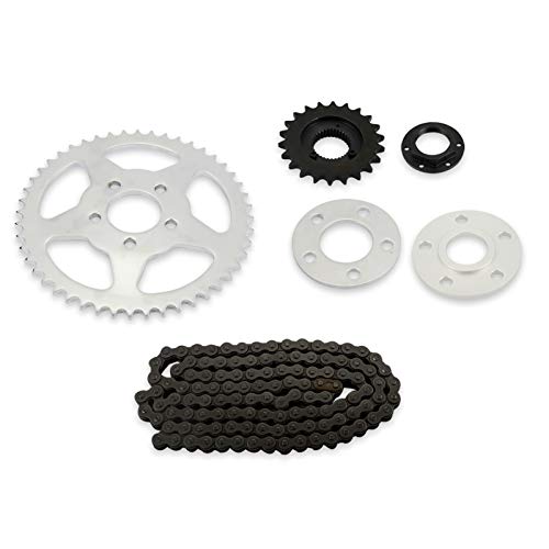 DaSen Chain Drive Transmission Sprocket Conversion Kit Belt to Chain Compatible with Harley Sportster 72 48 Iron Roadster 883 1200 XL 2004-2023