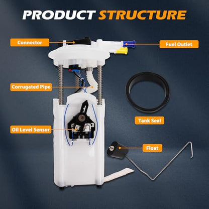 E3508M Fuel Pump Module Assembly Suitable for Escalade Tahoe Yukon V8 4.8L/5.3L/6.0L OE P74832M, SP61321M, 67307, FG0324 - size: E3508M-size: 43cm