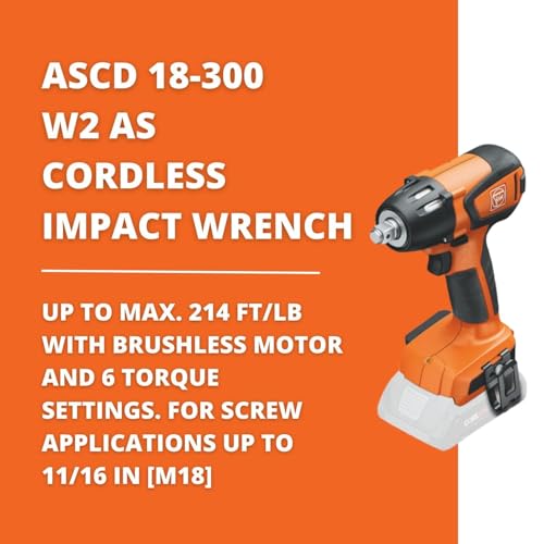Fein ASCD 18-300 W2 AS Cordless Impact Wrench - style: ASCD 18-300