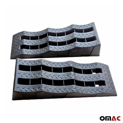 OMAC 4 Pcs Set Multi-Level Ramps for RV Trailer Camper Car Wheel Chocks/Stabilizer - size: 4 Pieces Set / Multi Level