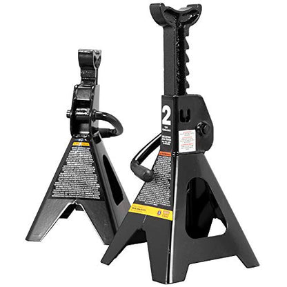 Big RED AT82001BR Hydraulic Trolley Service/Floor Jack Combo with 2 Jack Stands, 2 Ton (4,000 lb), Black - size: 2 Ton (4,000 lb) with Jack Stands