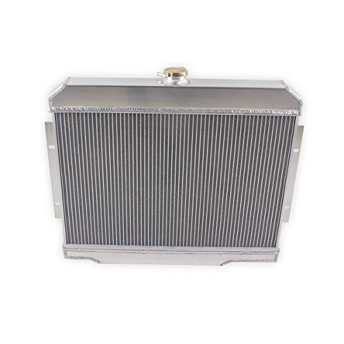 OHOB-COOL 3row Full Aluminum Radiator For 1972-1986 73 74 75 76 85 Jeep CJ CJ5 CJ6 CJ7 V8 Conversion (CHEVY ENGINES ONLY) - size: 72-86 jeep