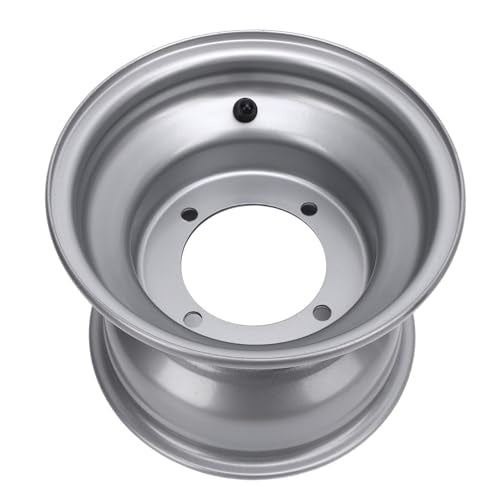 8 Inch ATV Wheel Rim, 4 Lug Design Aluminum Alloy Off Road Wheel for Go Karts, Black 78mm Hole Distance ATV Parts - size: Four Hole (Hole Spacing: 110mm / 4.33in)