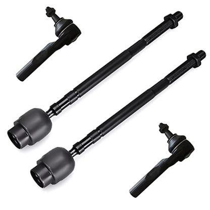 4pc Front Tie Rod End Kit ES3374 EV116 for Chevy Cavalier 1995-2005 - size: EV116 ES3374RL