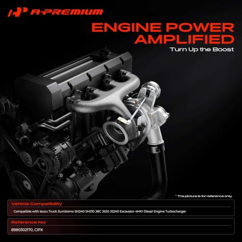 A-Premium RHF55 Complete Turbocharger Turbo Kit Compatible with Isuzu
