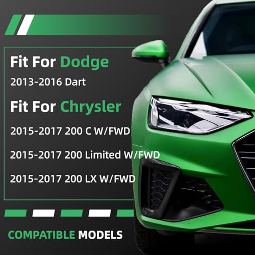 2PCS Front Stabilizer Sway Bar End Links Fit for Dodge 2013 2014 2015 2016 Dart, for Chrysler 2015 2016 2017 200 C w/FWD, 2015-2017 200 Limited w/FWD, 2015-2017 200 LX w/FWD #OE ‎‎K750691 - size: K750691 X2