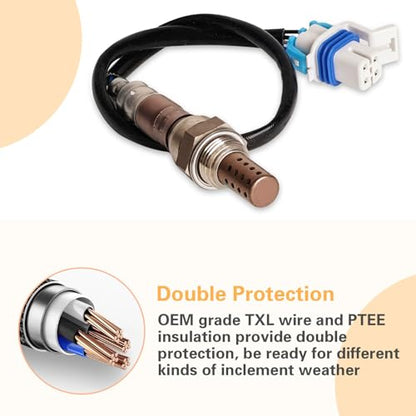Nifeida 213-4229 234-4256 Oxygen Sensor Downstream Heated O2 Sensor for Chevrolet Avalanche Silverado Suburban Tahoe GMC Sierra Yukon Cadillac Escalade 2008-2015, Replae#234-4407 12609457 - size: 213-4229
