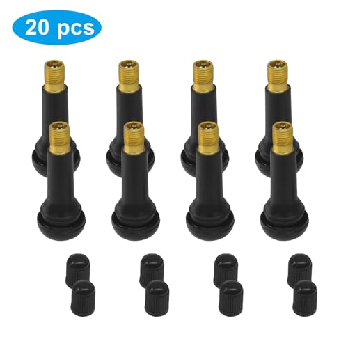 Waziaqoc TR414 Tire Valve Stems, 20 PCS, Black - size: Tr414