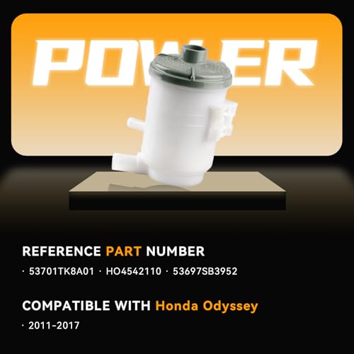 53701TK8A01 Power Steering Reservoir Tank for Honda Odyssey Models - size: 53701TK8A01