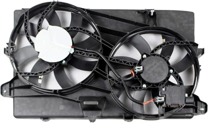 621-392 Engine Radiator Dual Cooling Fan Assembly for Ford Edge 2007-2014 Lincoln MKX 2007-2015 V6 3.5L 3.7L, 7T4Z8C607A 7T4Z8C607B 7T4Z-8C607-A FO3115177