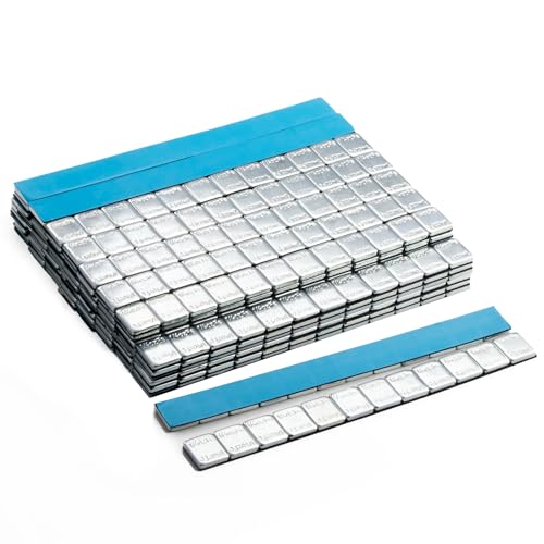 JiiinMiiin 1/4oz, 0.25oz, 960PCS Gray Steel Adhesive Stick on Wheel Weights - color: Chrome, size: 0.25oz - 960PCS