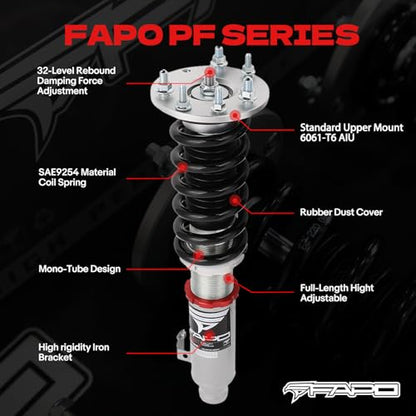 FAPO PF Coilovers for Honda Accord 2008-2012 CP/CS, for Acura TSX 2009-2014