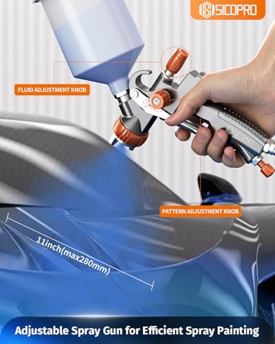 LVLP Spray Gun, Automotive Paint Gun, Spray Gun for Painting - color: Gray1