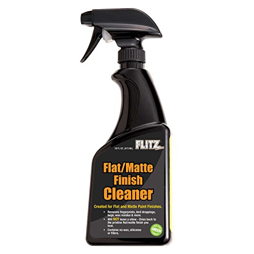 Flitz Flat Matte Finish Cleaner - 16oz Bottle of USA-Made Vinyl Wrap Spray to Easily Remove Grease, Wax, Dust, & More - Quick Drying Matte Paint Cleaner - Ideal for Cars, Motorcycles (1 Pack) - size: 16 Fl Oz (Pack of 1)
