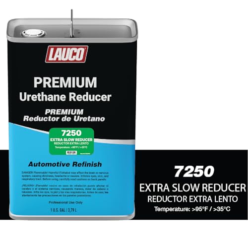Extra Slow Urethane Grade Reducer (7250), 2 Gallons, > 95°F - For Automotive Paint and Industrial Paint Use - High Performance Automotive Grade﻿ - style: Extra Slow - Two Gallons