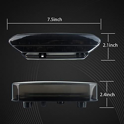 YFZ450 LED Tail Light Brake Rear Light for ATV 2006-2009 Yamaha yfz 450(Smoked 1pcs)