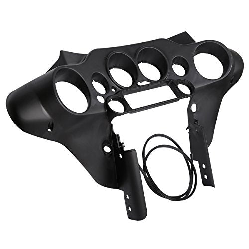 TCMT Speedometer Cover Cowl Inner Fairing Fits For Harley Davidson Touring Street Glide FLHX FLHTC FLHTCU 2008-2013 FLHT FLHTC FLHTCU FLHX 1996-2007 - color: Black Inner Fairing A