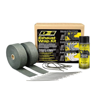 Design Engineering Automotive Exhaust & Header Glass Fiber Wrap Kit - color: Black Spray