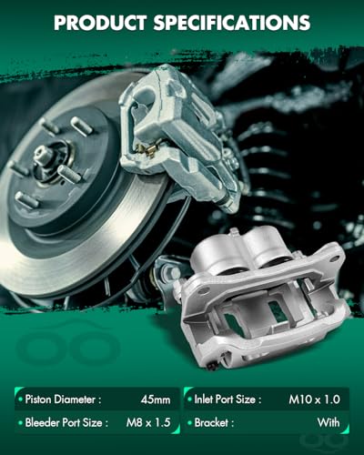 SCITOO 18B5027A Front Right Passenger Disc Brake Caliper w/Bracket - size: Front Passenger[18B5027A]