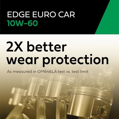 Castrol EDGE Euro 10W-60 Advanced Full Synthetic Motor Oil, 1 Qt, 6 Pack