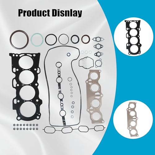 GXARTS MLS Cylinder Engine Head Gasket Set HS26232PT Compatible with Toyota Camry Scion Lexus 2.4L 2002 2003 2004 2005 2006 2007 2008 2009 2010 2011 2AZFE Hybrid 2AZFXE 11115-28010 Head Gasket Set