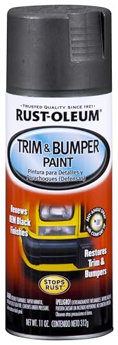Rust-Oleum 251574 Automotive Trim & Bumper Spray Paint, 11 oz, Black - size: 11 Ounce (Pack of 1)