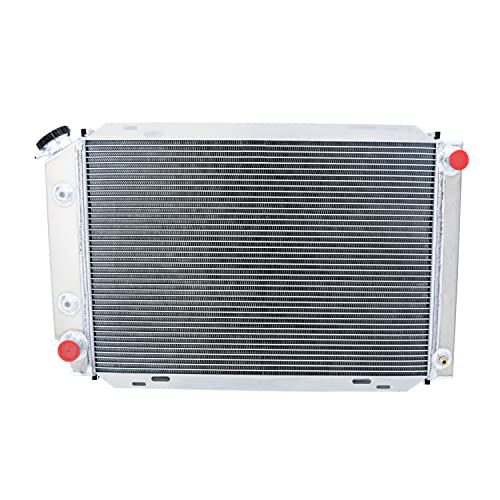 4 Row Radiator For Ford Mustang Foxbody GT SVT LX 1979-1993 - size: 4 Row Radiator+CNC 1.3Bar Cap(AT)