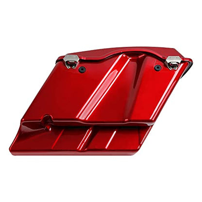 Green-L ABS 5" Stretched Saddlebag Fit for Harley Touring 1993-2013 - color: Red 1#