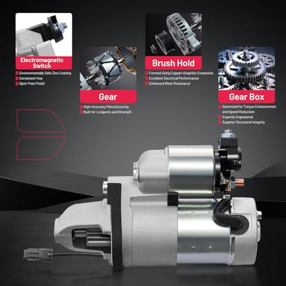 BDFHYK 17934N Starter Motor 12V 1.6KW 10 Teeth Clockwise