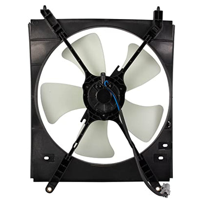 TRQ Left A/C Condenser Cooling Fan Assembly Drivers Side