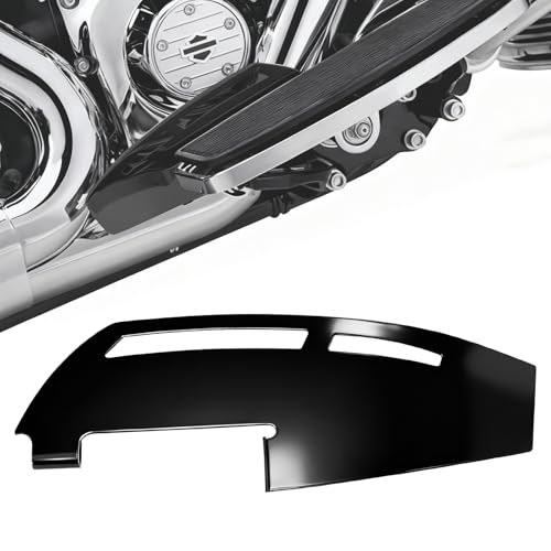 Black Driver Floorboard Heel Guard for Harley Touring