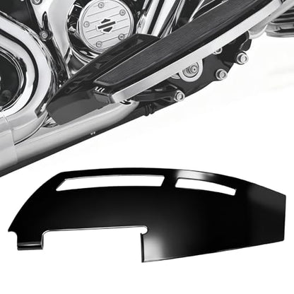 Black Driver Floorboard Heel Guard for Harley Touring