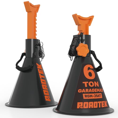 Jack Stands 6 Ton with Double Locking, Heavy Duty Car Jack Stands, 1 Pair - size: 6 Ton | Standard